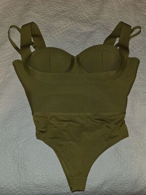 Olive Green One-Piece Bodysuit